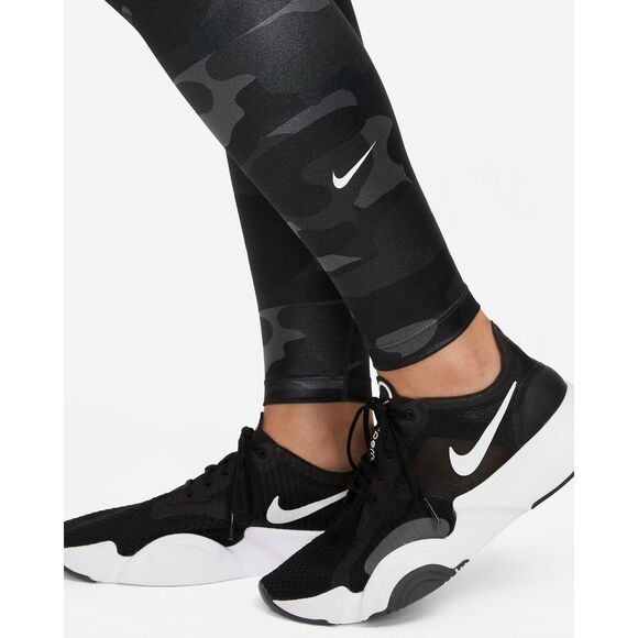 Nike Women's Dri-FIT One Mid-Rise Black Gray Camo Leggings DD4559-070 $70 SIZE L - Picture 10 of 11